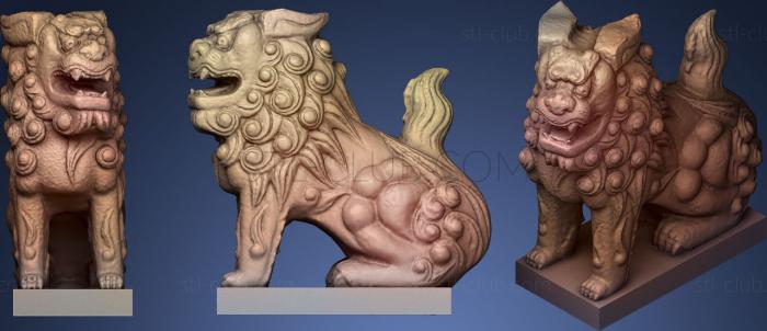 3D мадэль Китайский лев (STL)